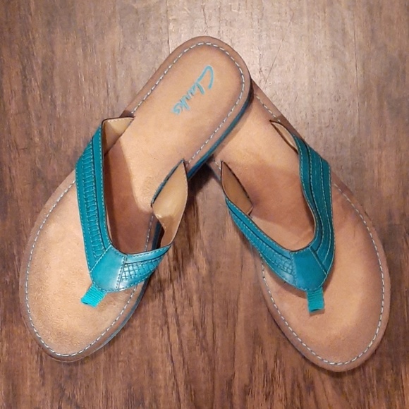 clarks turquoise sandals